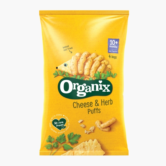 Organix Snack BIO din porumb cu brânză și pătrunjel 60g (cu Genius)