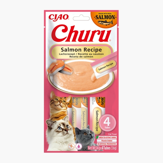 Inaba Recompense cremoase pentru pisici Churu Somon 4x14g (56g)