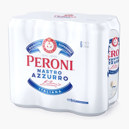 Peroni Bere blondă doză 6x500ml (cu Genius)