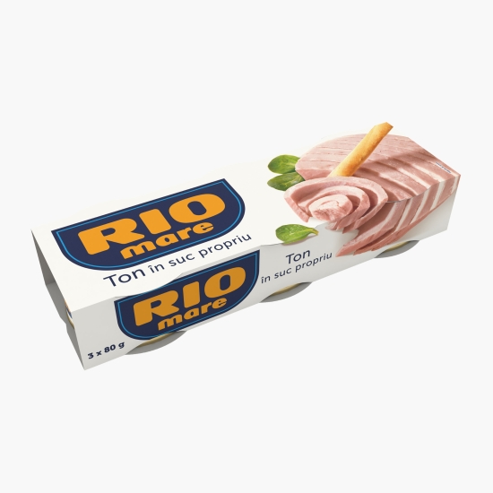 Rio Mare Ton în suc propriu 3x80g