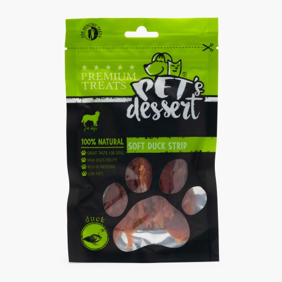 Pet's Dessert Recompense pentru câini adulți, 80g, din carne de rață (cu Genius)