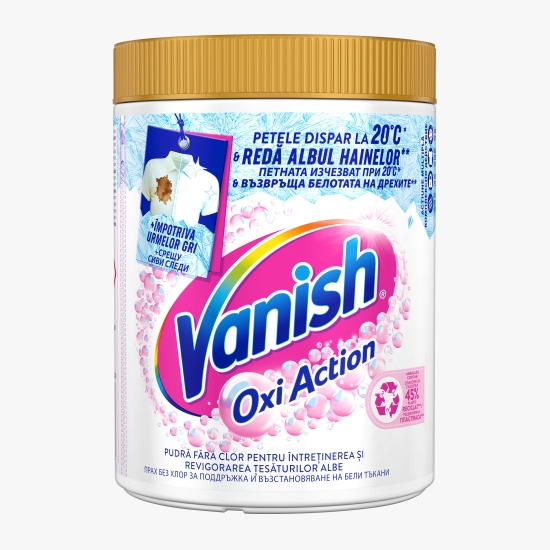 Vanish Pudră pentru îndepărtarea petelor pentru haine albe Oxi Action, 960g