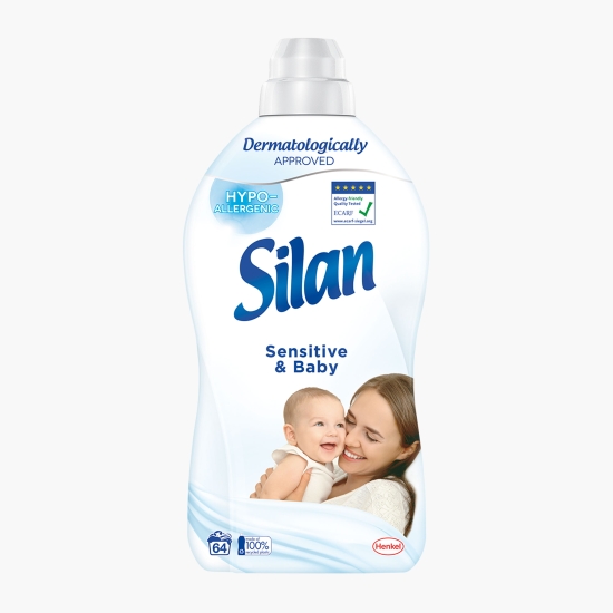 Silan Balsam de rufe Sensitive, 64 de spălări, 1.4l