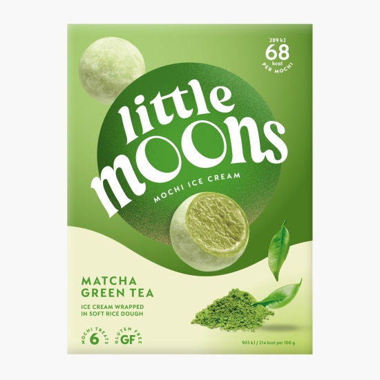 Little Moons Înghețată mochi cu matcha Uji 192g