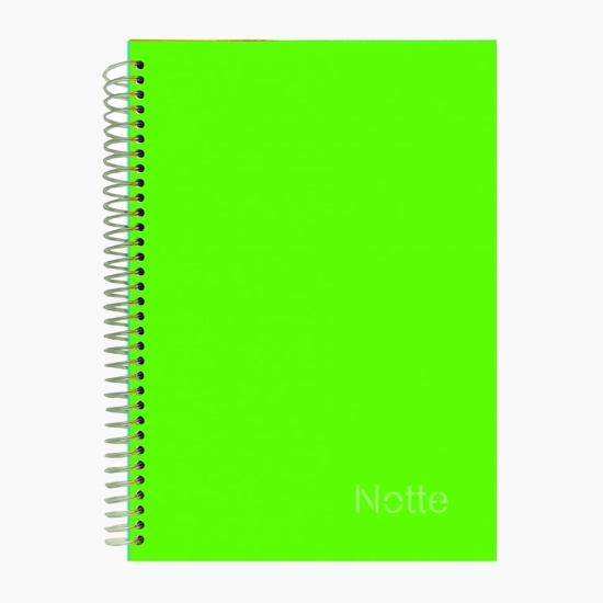 Notte Caiet matematică, A4, 72 file, 60 g/mp, spirală, diverse culori (cu Genius)