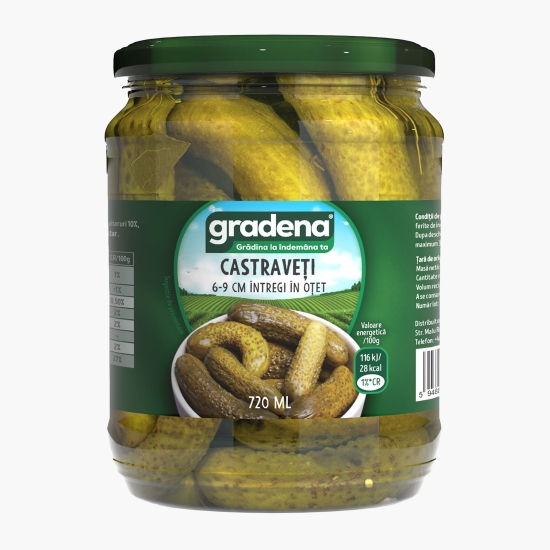 Gradena Castraveți în oțet 720ml