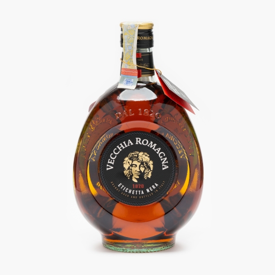 Vecchia Romagna Brandy Etichetta Nera, 38% alc. 700ml (cu Genius)