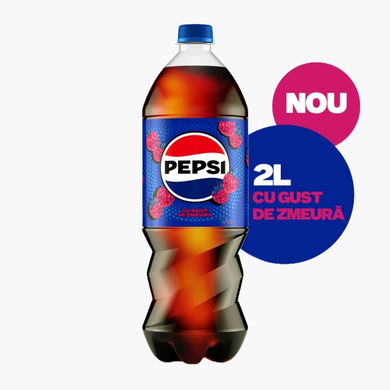 Pepsi Băutură carbogazoasă aromă de cola și gust de zmeură 2l (cu Genius)