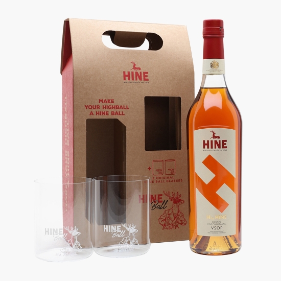Thomas Hine Coniac VSOP 40% alc. 700ml + 2 pahare (cu Genius)