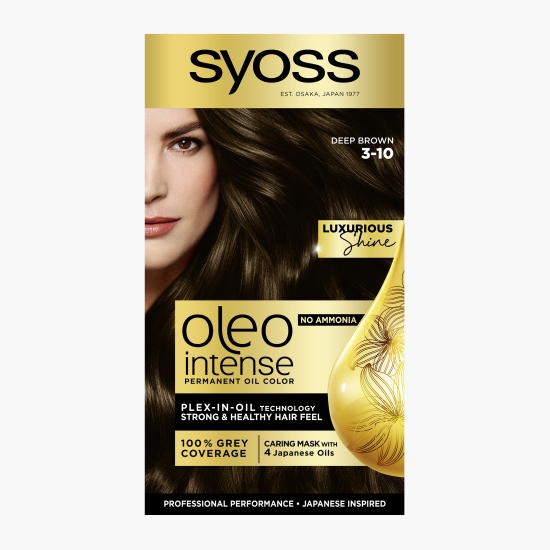 Syoss Vopsea de păr permanentă fără amoniac Oleo Intense, 3-10 șaten intens, 115 ml