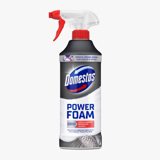 Domestos Spray spumă de curățare anticalcar pentru toaletă și baie 435ml