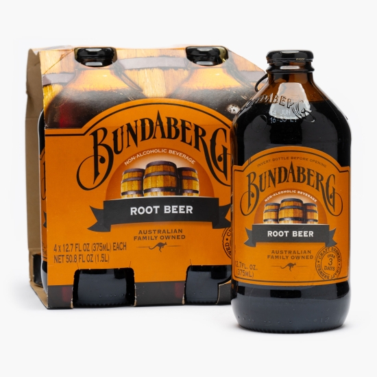 Bundaberg Bere aromatizată Root, fără alcool, 4x375ml (cu Genius)