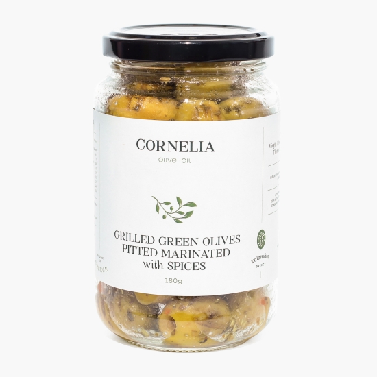 CORNELIA OLIVE OIL Măsline verzi grill cu mirodenii 180g
