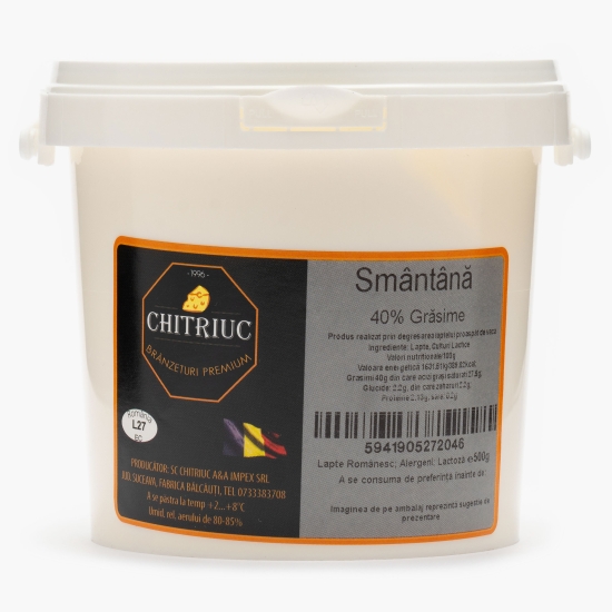 CHITRIUC Smântână 40% grăsime, 500g