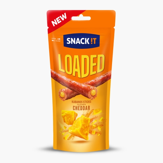 SNACK IT Cârnați sticks cu umplutură de cheddar 95g