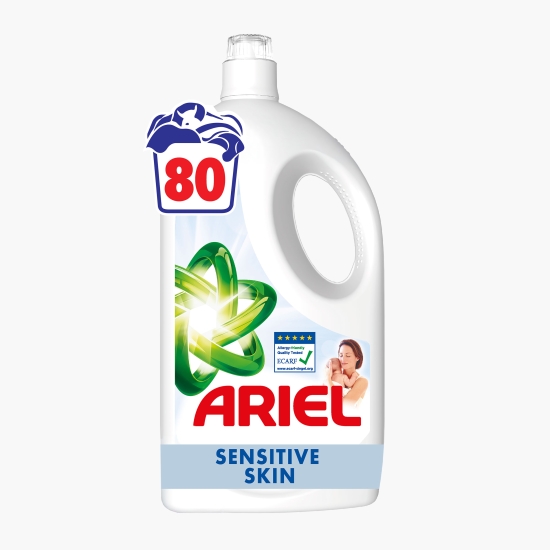 Ariel Detergent de rufe lichid Sensitive 80 spălări, 3.6l