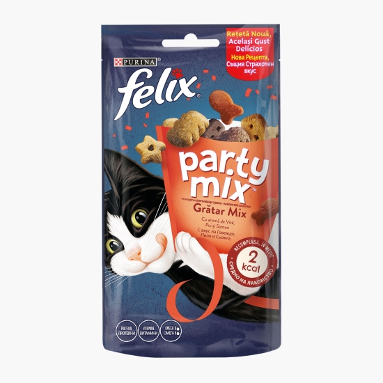 Felix Recompense pentru pisici, 60g, Mixed Grill cu vită, pui, somon
