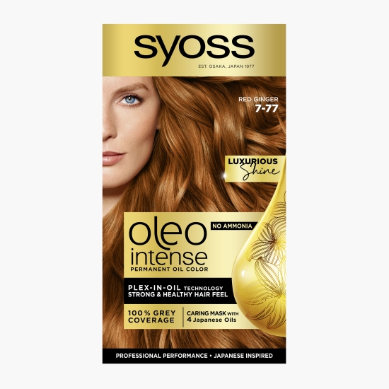 Syoss Vopsea de păr permanentă fără amoniac Oleo Intense, 7-77 Roșu Ghimbir, 115 ml