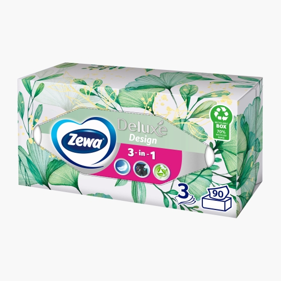 Zewa Șervețele faciale Deluxe 3 straturi, 90 buc