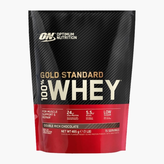 Optimum Nutrition Proteine din zer 100% Whey Gold Standard, aromă ciocolată, 465g