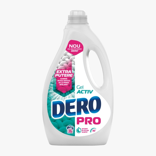 Dero Detergent de rufe lichid Pro Gel Activ, 36 de spălări, 1.8l