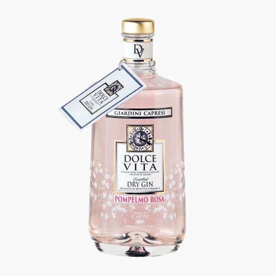 Dolce Vita Gin Giardini Capresi Pompelmo Rosa 0.40%, 700ml (cu Genius)