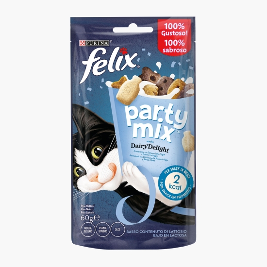 Felix Recompensă pentru pisici Party Mix Dairy Delight, 60g