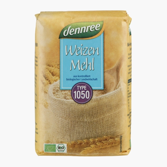 Dennree Făină neagră de grâu tip 1050, ECO 1kg