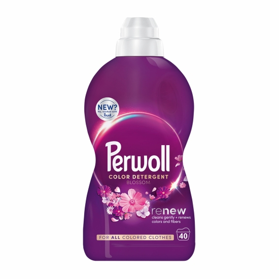 Perwoll Detergent de rufe lichid Renew Color Blossom, 40 spălări, 2l