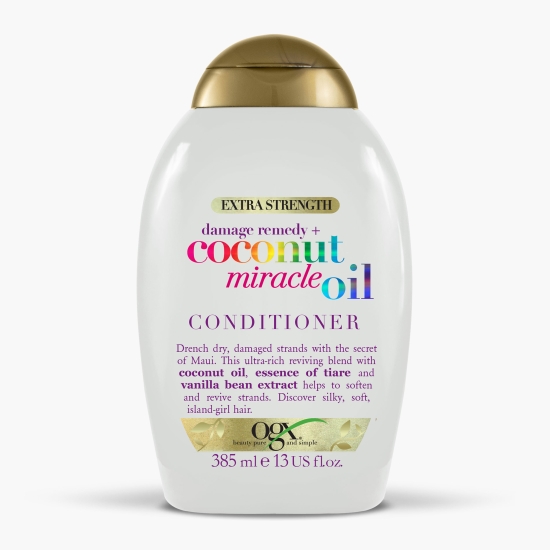 OGX Balsam fortifiant pentru păr deteriorat 385ml