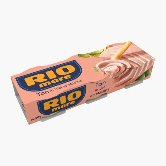 Rio Mare Ton în ulei de măsline 3x80g