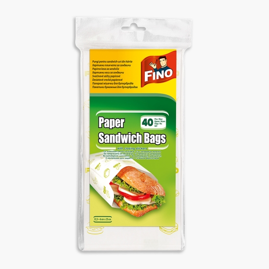 Pungi hârtie pentru sandwich-uri 40 buc