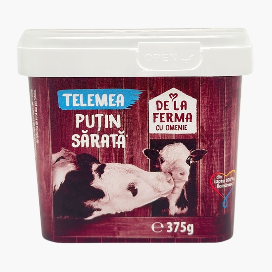 De la ferma Telemea de vacă puțin sărată 375g