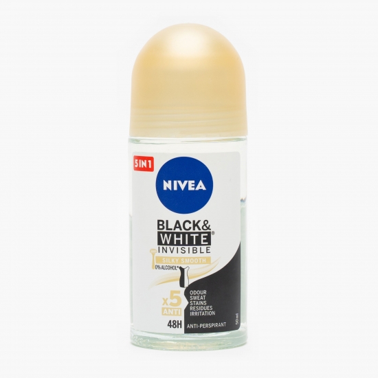Nivea Deodorant antiperspirant roll-on  Black&White Invisible Silky Smooth 50ml