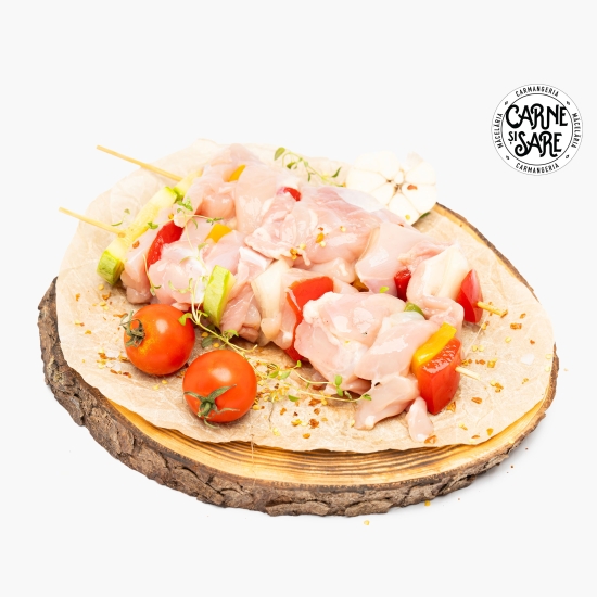 Carne şi Sare Frigărui din pulpe de pui cu legume 400g