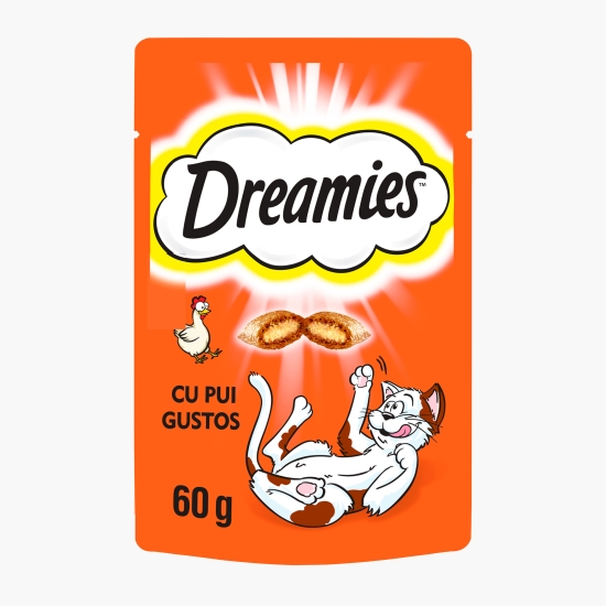 Dreamies Recompense pentru pisici, 60g, cu pui gustos