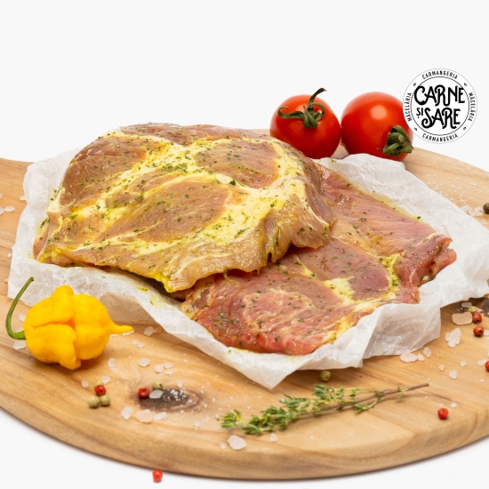 Carne şi Sare Ceafă de porc fără os, marinată 500g