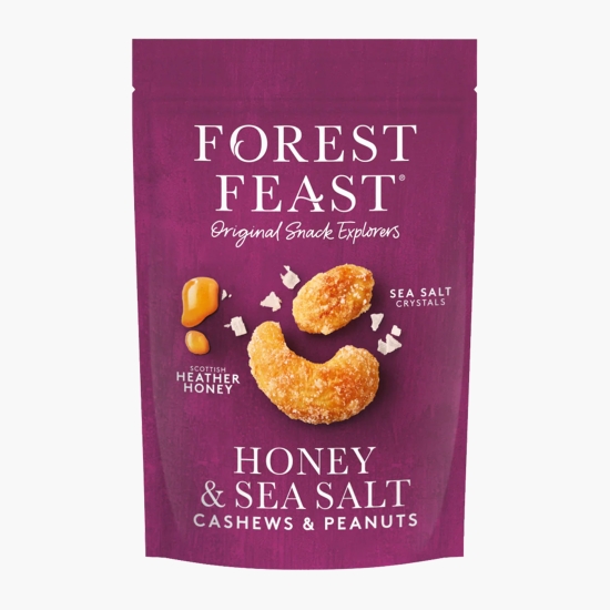 FOREST FEAST Mix de alune și caju cu miere și sare de mare 120g