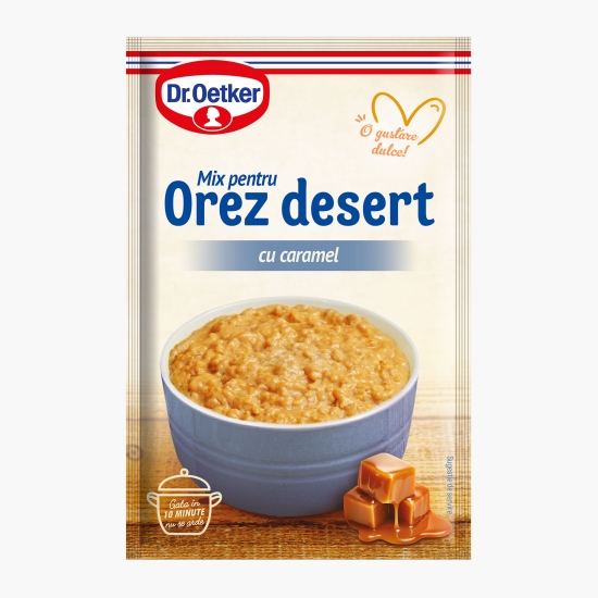 Dr. Oetker Mix pentru orez desert cu caramel, 96g (cu Genius)