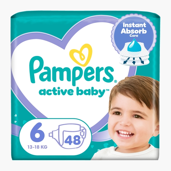 Pampers Scutece Active Baby mărimea 6, 13-18kg, 48 buc
