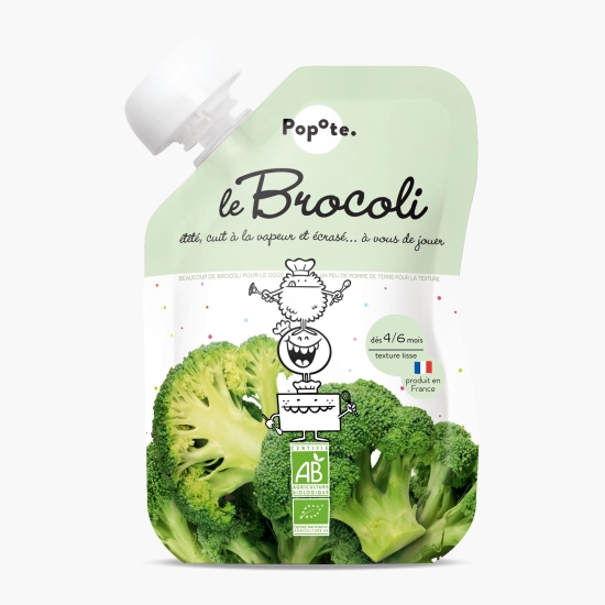 Popote Piure ECO cu 75% brocoli, +4/6 luni, 120g (cu Genius)