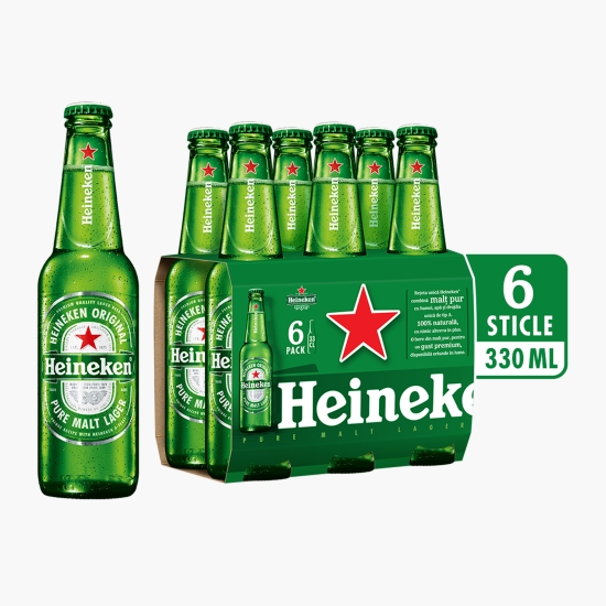 Heineken Bere blondă sticlă 6x330ml