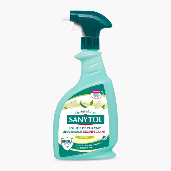 Sanytol Soluție de curățat și dezinfectant multisuprafețe, măr verde, 750ml