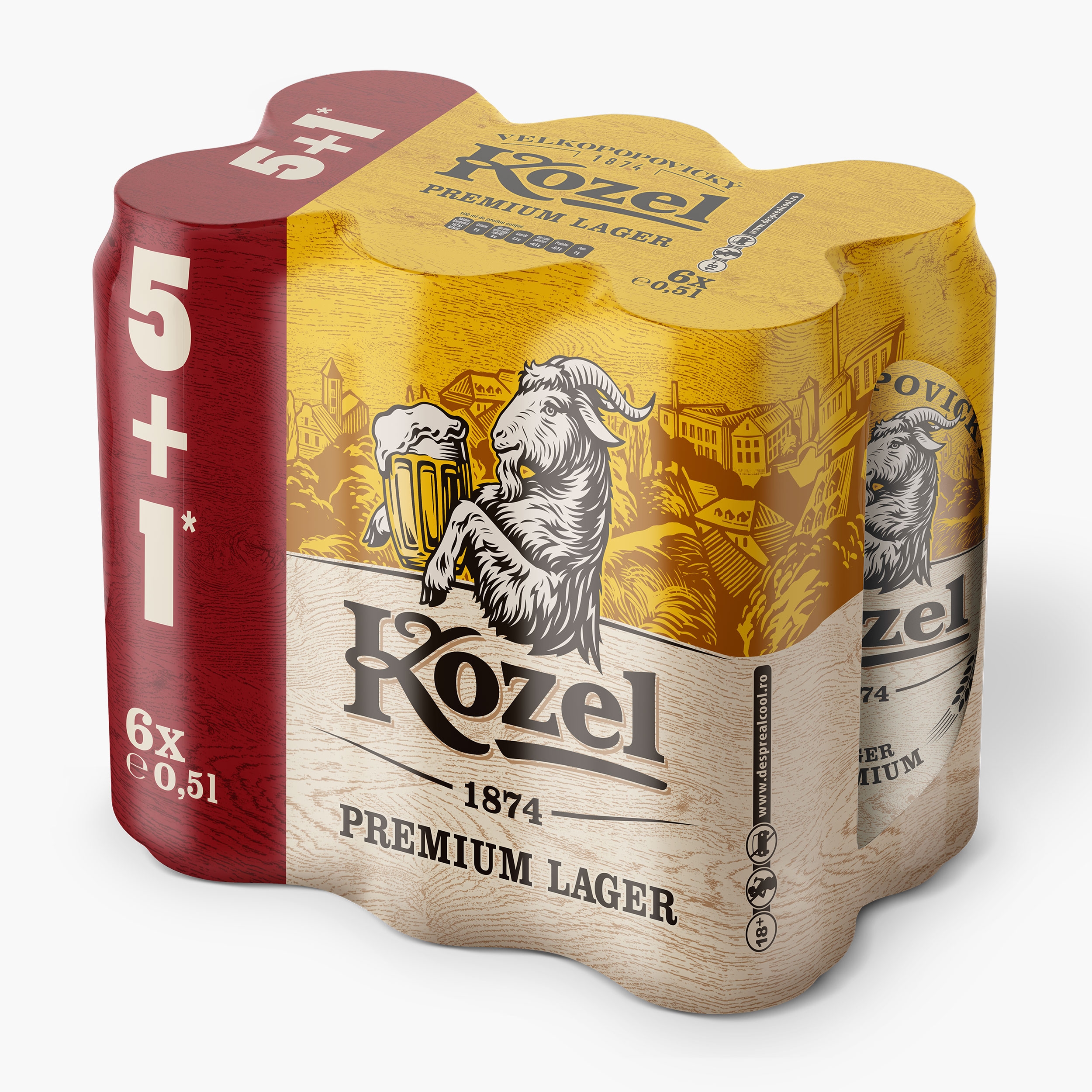 Bere neagră (dark) doză 6x500ml (5+1) - Prospețime și varietate