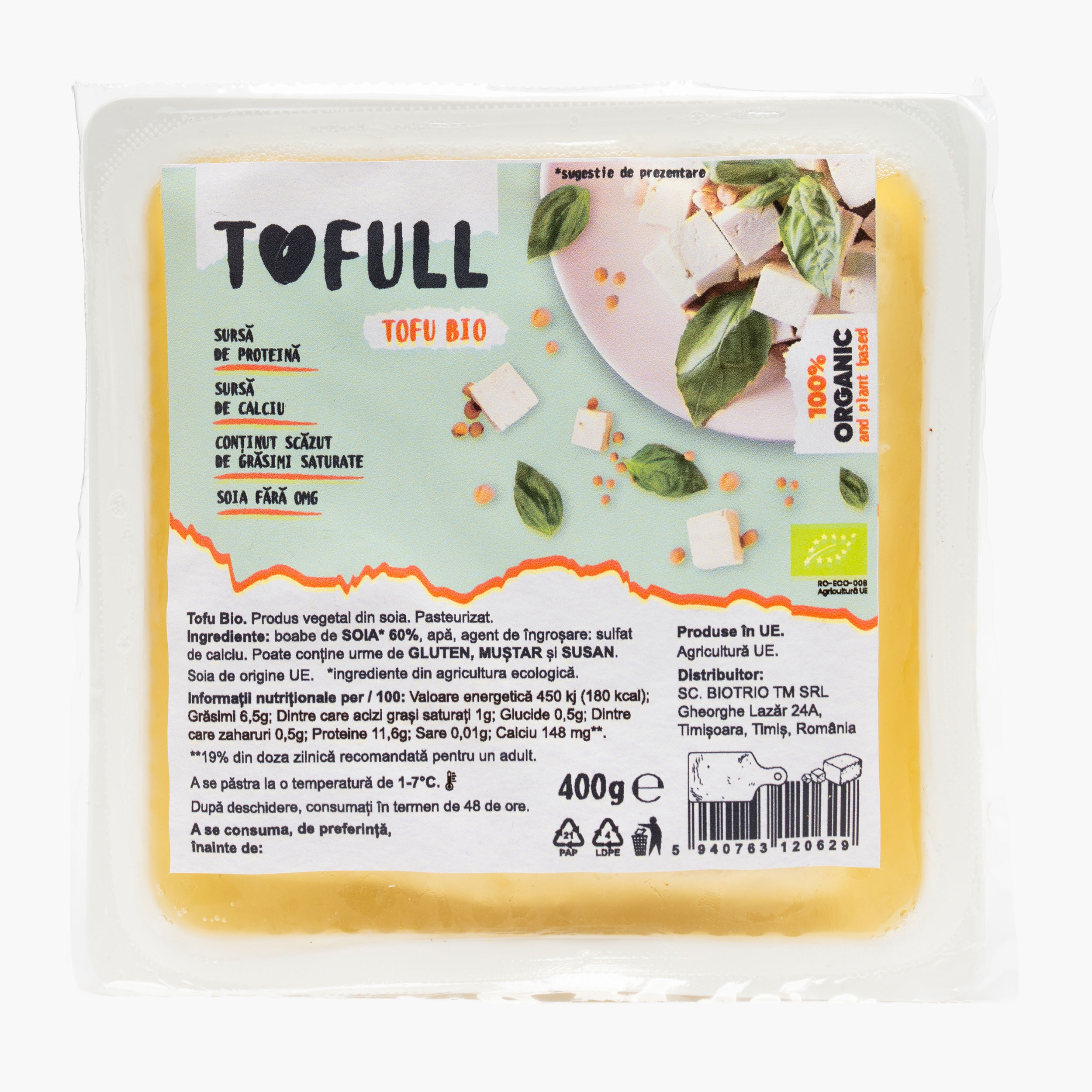Tofu eco extra firm 400g - Prospețime și varietate - Freshful.ro