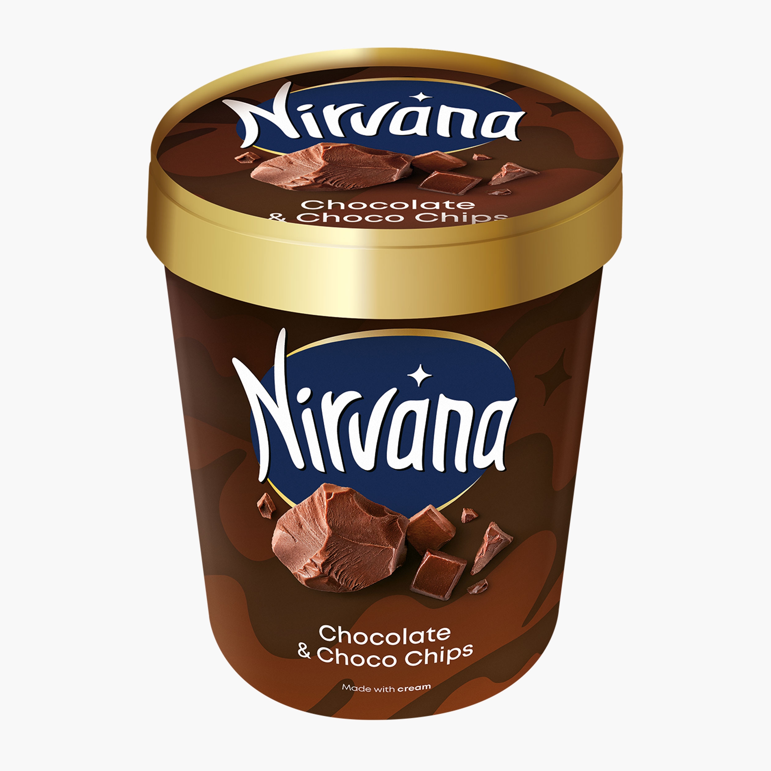 Înghețată Chocolate & Choco Chips, 420ml (322g) - Prospețime și