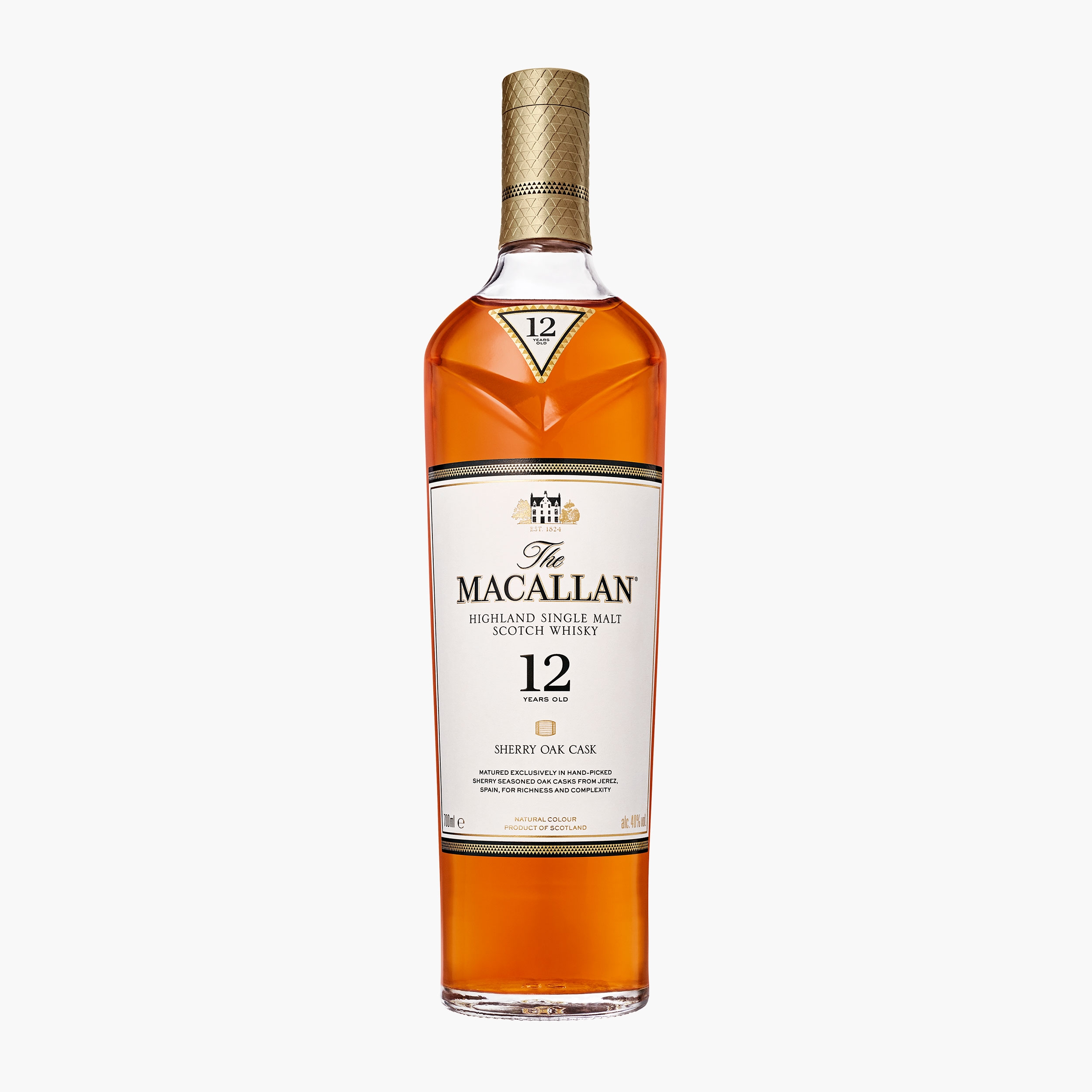 Whisky Sherry Oak Cask, 12Yo, 40%, 700ml - Prospețime și varietate