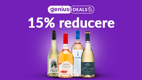 -15% la selecția de vinuri albe, eco și rose | Genius Deals