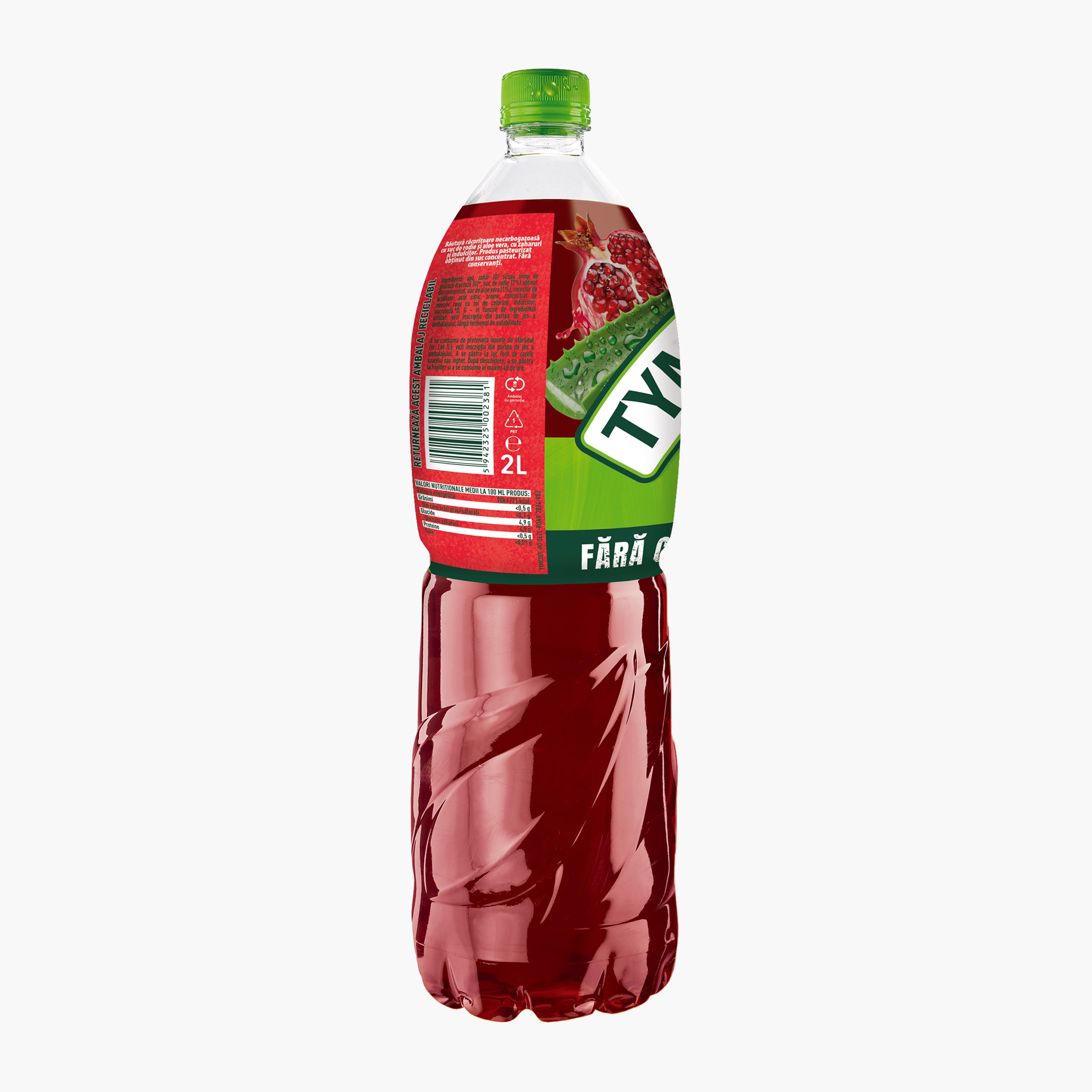 Butur necarbogazoas cu gust de rodie i aloe vera 2l - Prospeime i  varietate - Freshful.ro