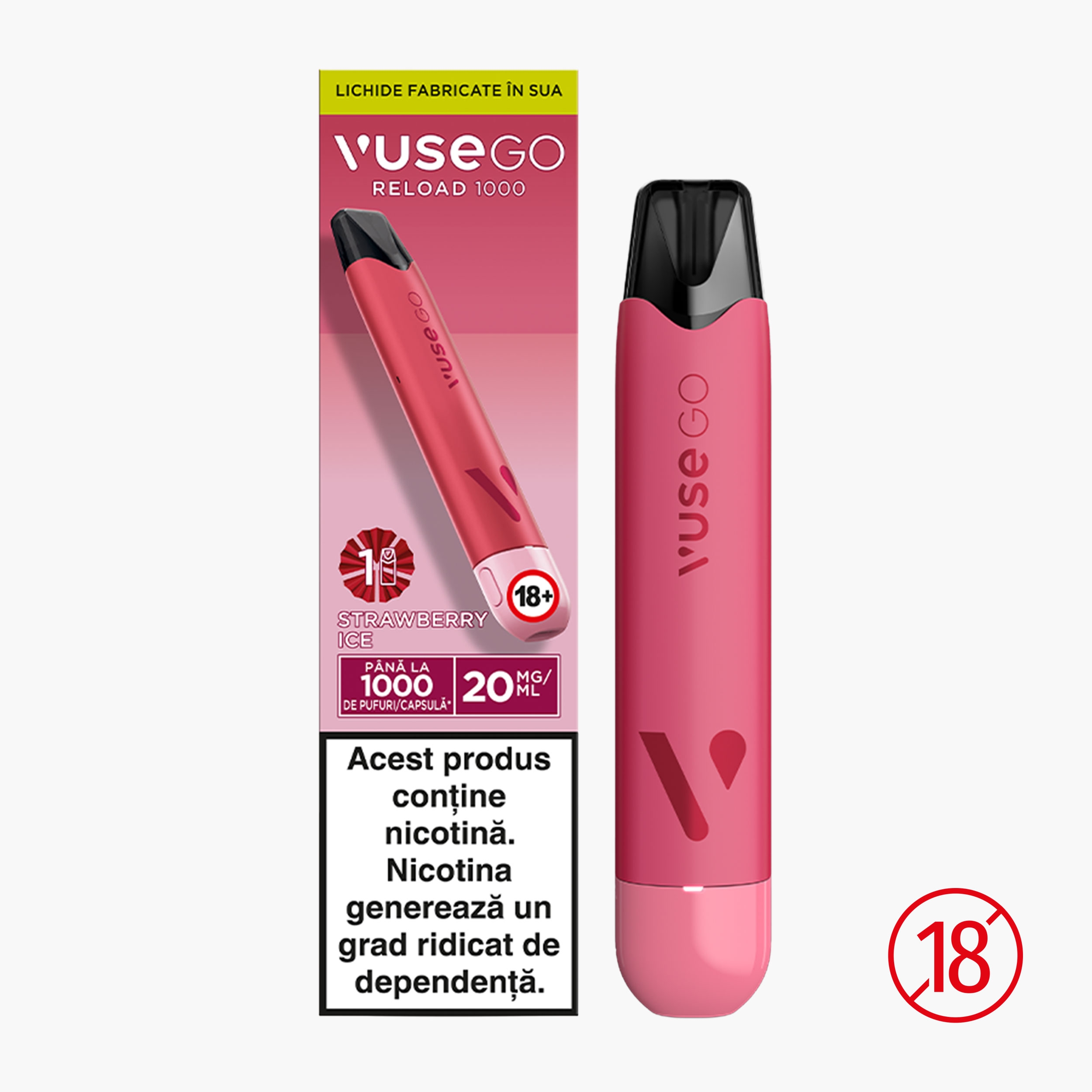 igar Electronic Watermelon Ice 0mg/ml, fr nicotin, 500 Puff -  Prospeime i varietate - Freshful.ro